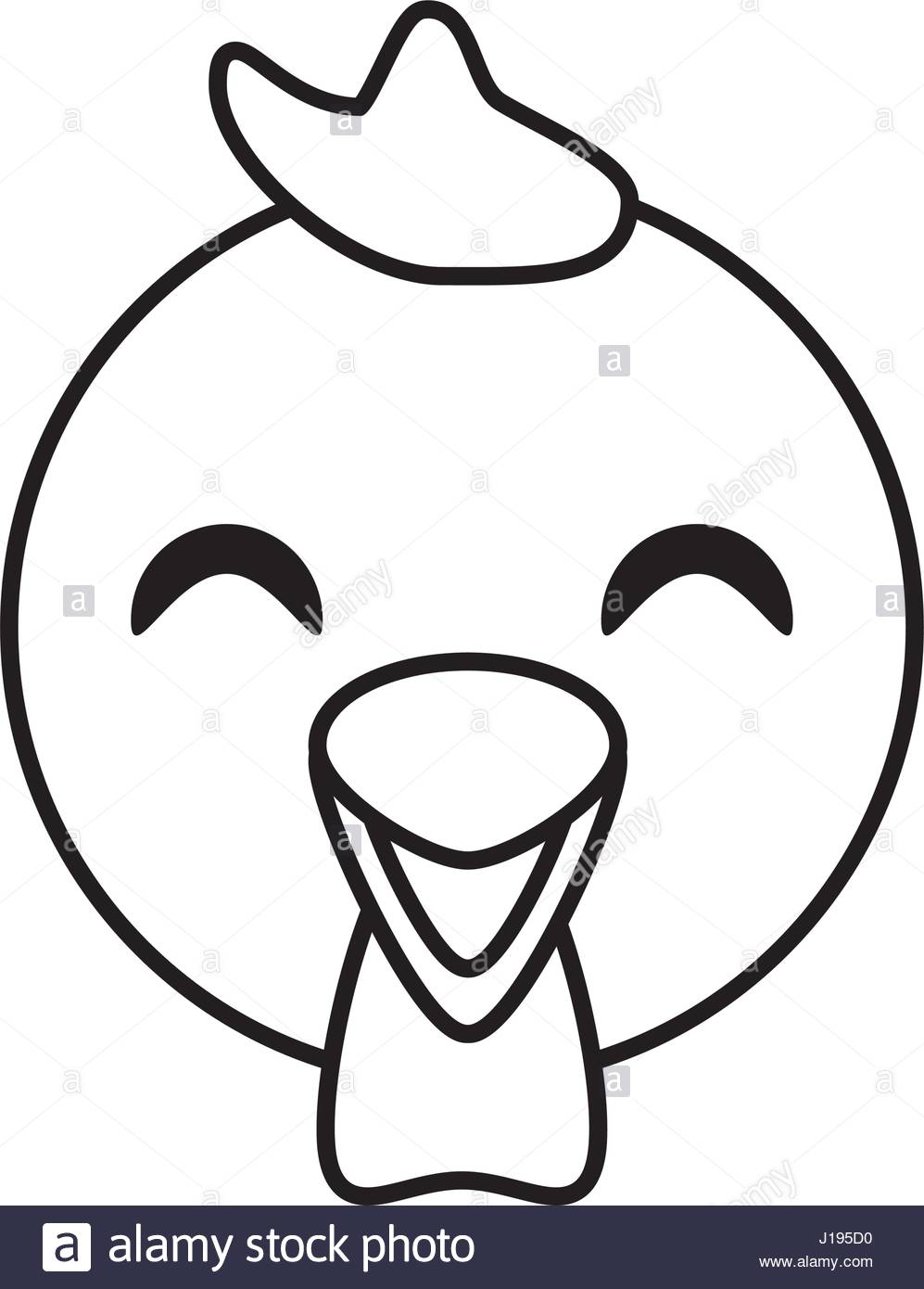 997x1390 Face Chicken Animal Outline Stock Vector Art Amp Illustration