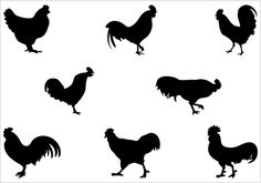 236x165 Rooster Silhouette Clip Art