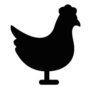 283x283 Chicken Silhouette Clipart