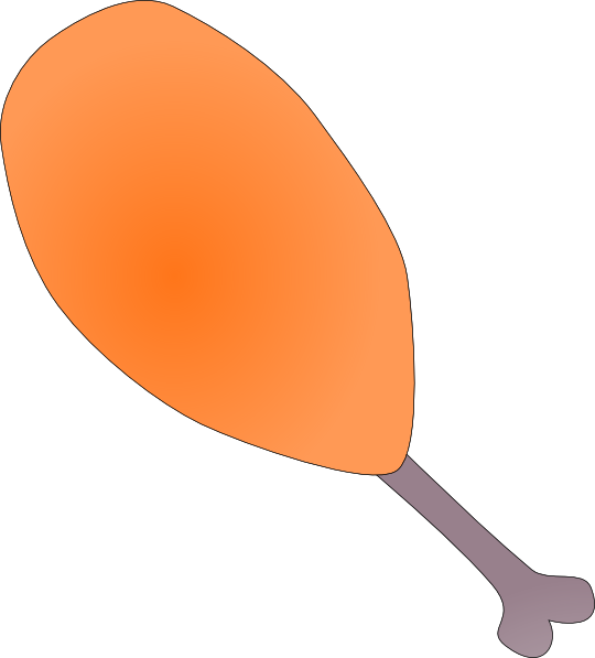 540x597 Chicken Drumstick Clip Art