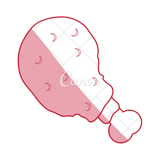 550x550 Chicken Thighs On Dish Icon