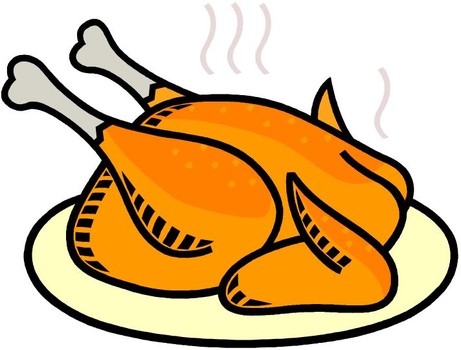 461x350 Roast Clipart Chicken Leg