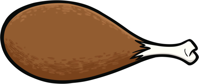 635x269 Turkey Leg Clipart
