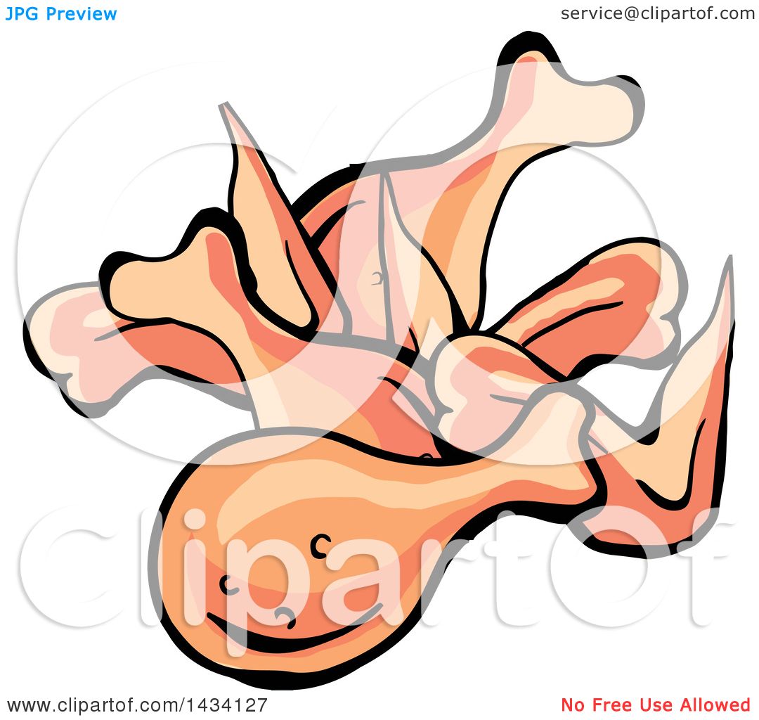 1080x1024 Clipart Of Cartoon Chicken Wings