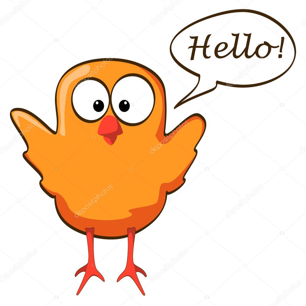 1024x1024 Cartoon Chicken Wings Up Orange Stock Vector Yakstudio