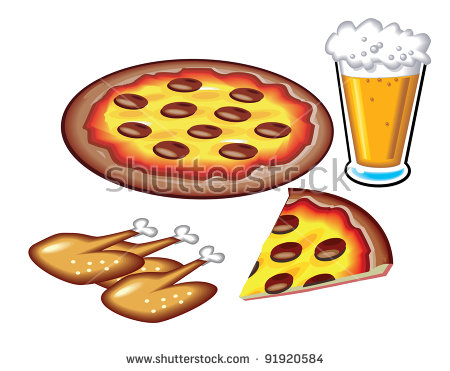 450x371 Pizza Clipart Chicken Wing