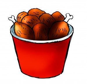 300x289 Fried Chicken Clip Art