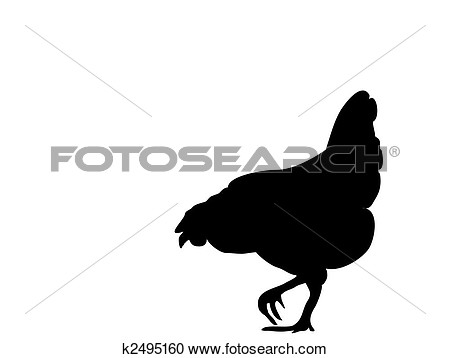 450x358 Biddy Vector Silhouette View Large Clip Art Graphic Chickens