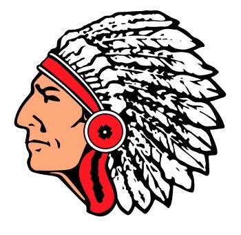 350x340 Indians Clipart Mascot