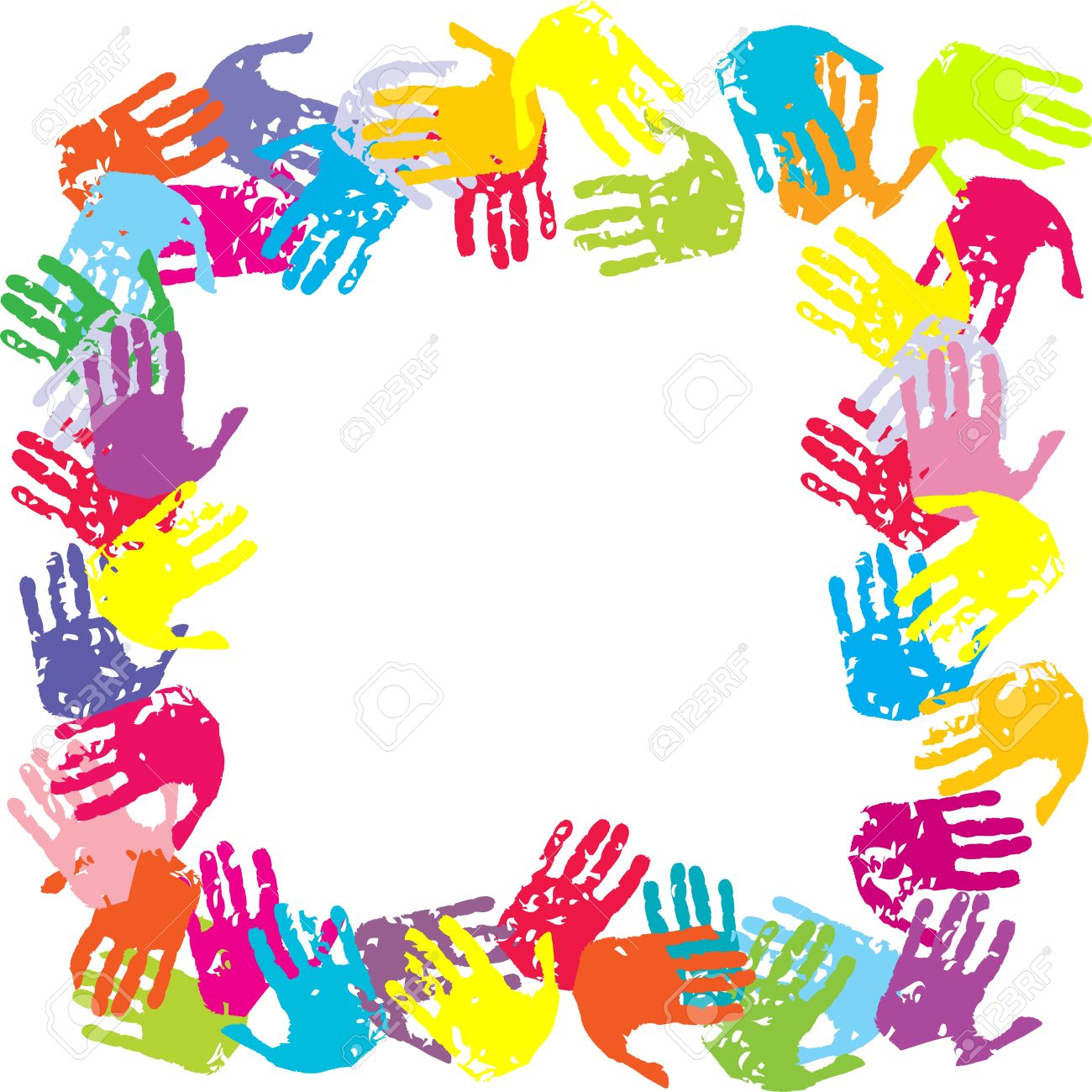 1300x1300 Photo Collection Painted Child Hands Colorful