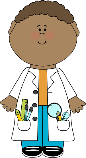302x550 Child Scientist Clip Art