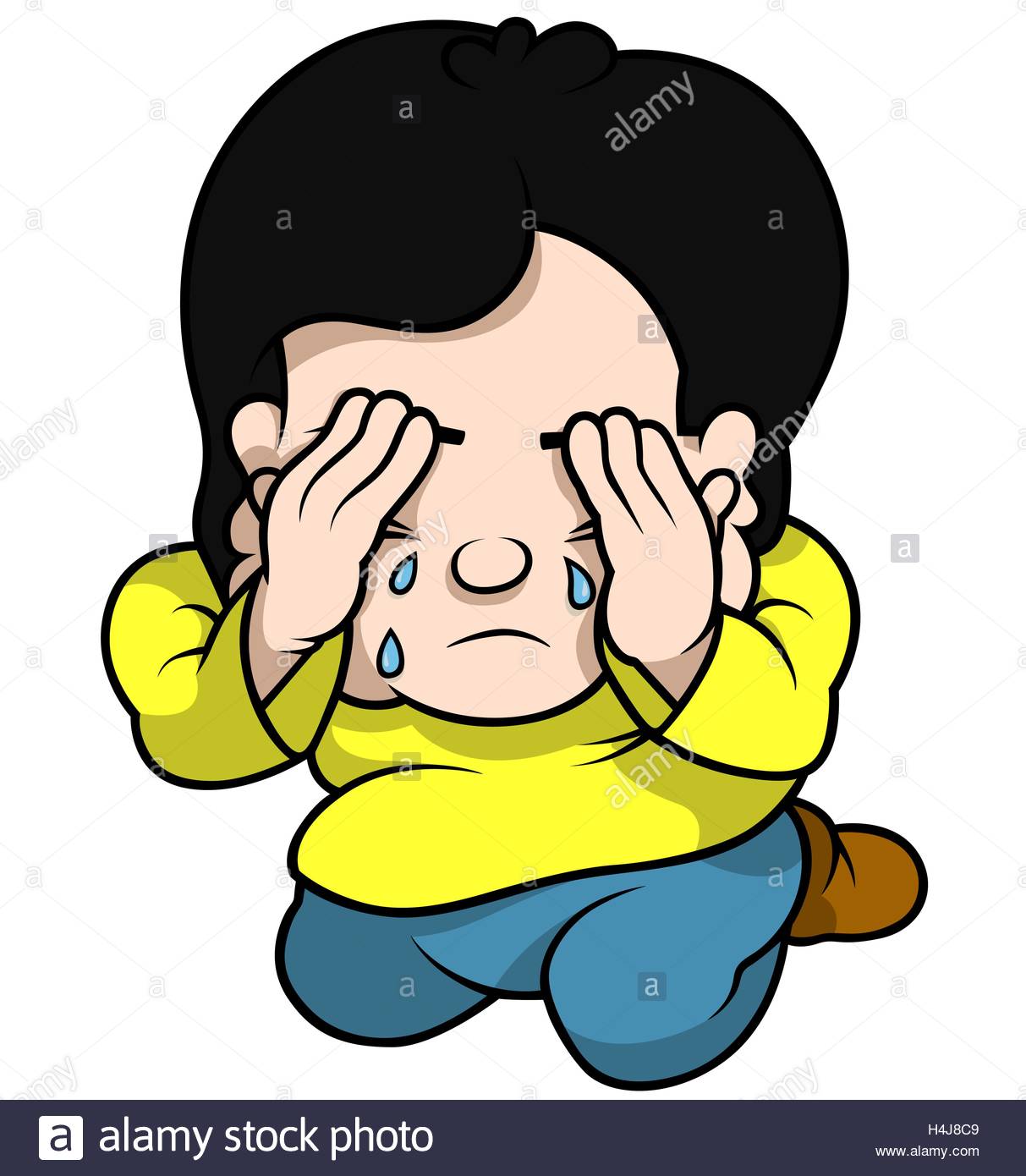 1213x1390 Boy Crying Stock Vector Art Amp Illustration, Vector Image