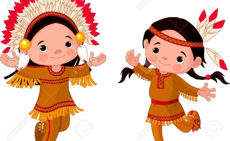 800x491 Native Americans Kids Clipart