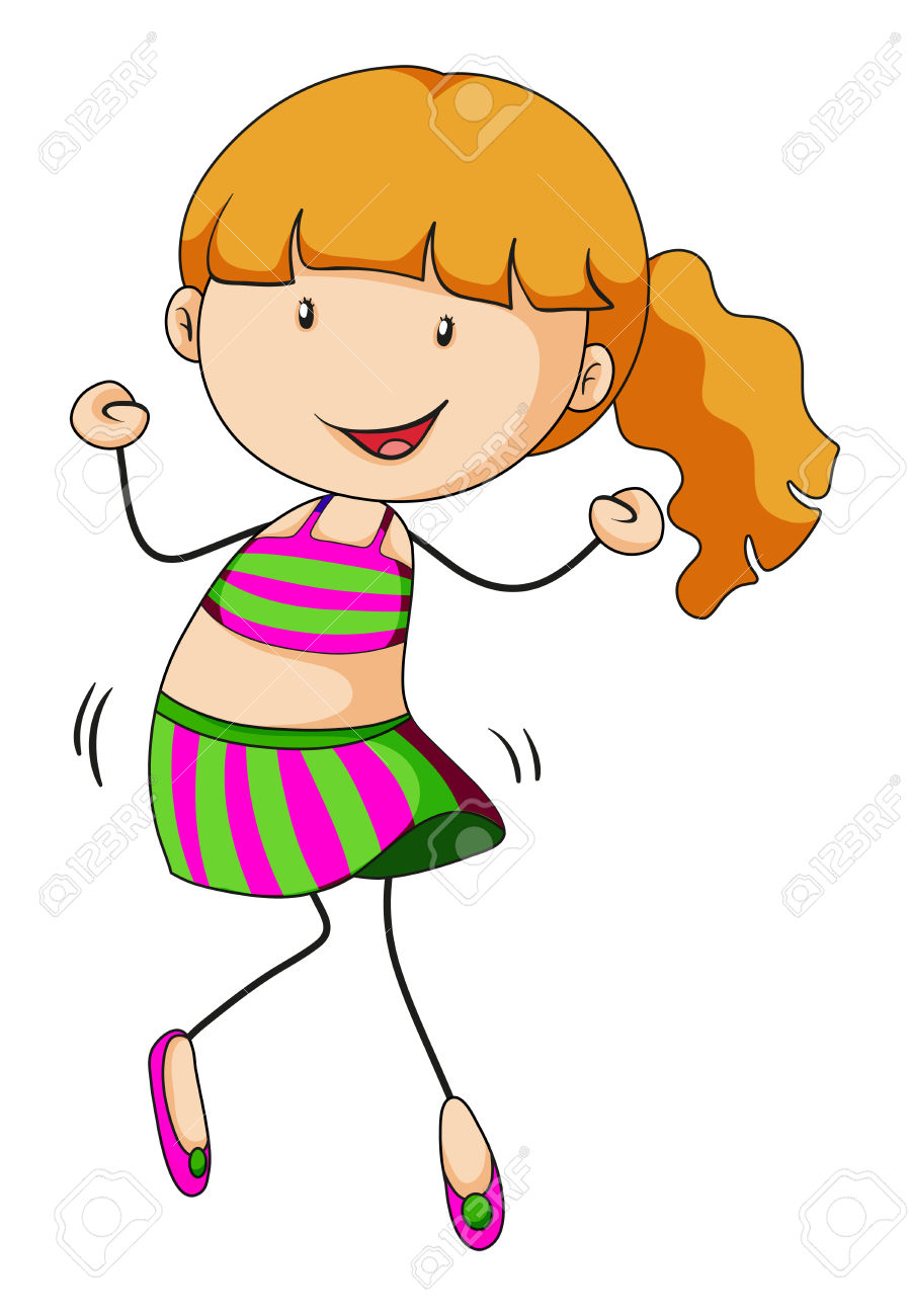 899x1300 Clipart Girl Dancing