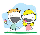 170x148 Clip Art Of Kid Eating Icecream K9461097