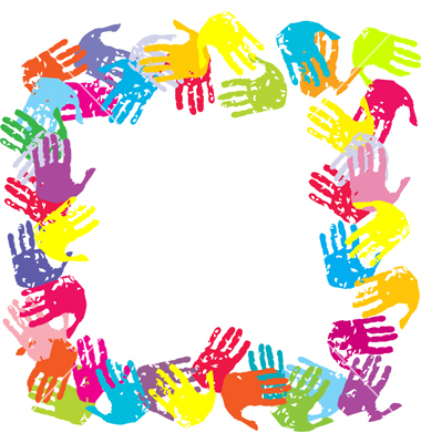380x400 Free Handprint Clipart