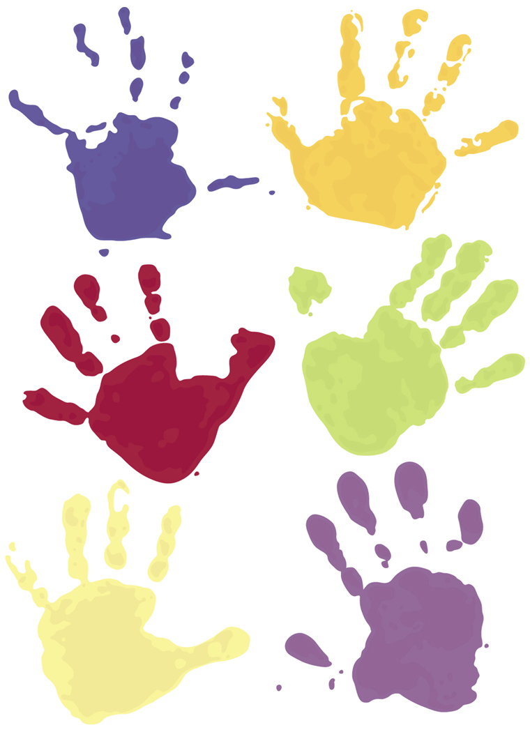 760x1050 Printable Handprints