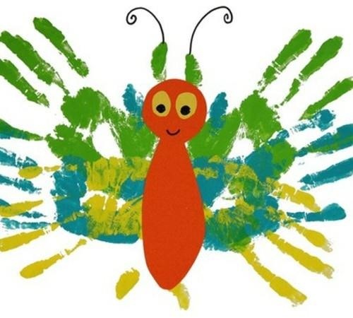 500x450 Best Handprint Butterfly Ideas Hand Print