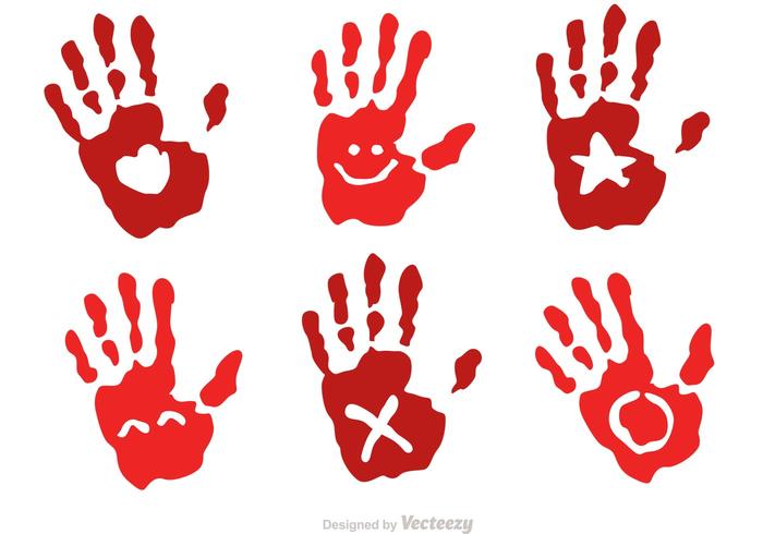 700x490 Child Handprint With Symbol Vectors
