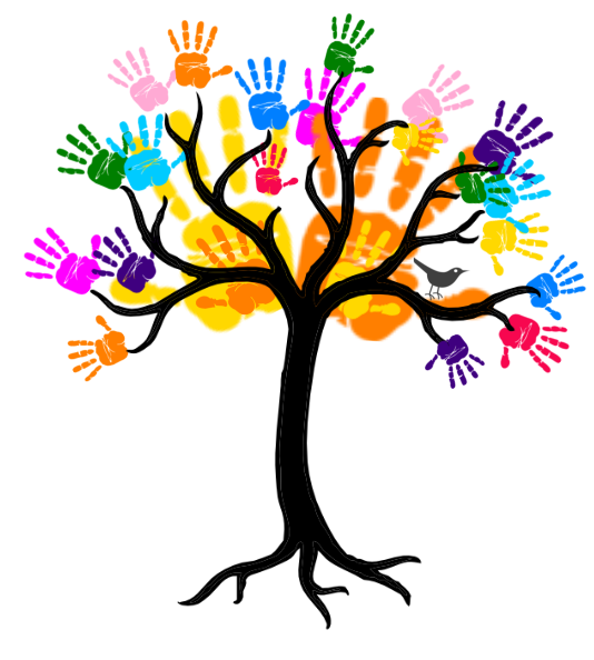 534x594 Final Child Handprint Tree Clip Art