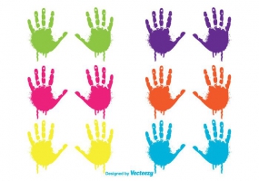 285x200 Paint Handprint Free Vector Graphic Art Free Download (Found 8,847
