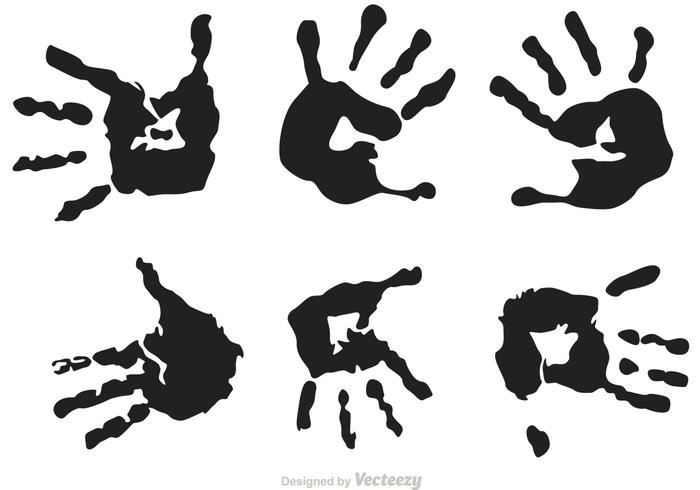 700x490 Black Child Handprint Vectors