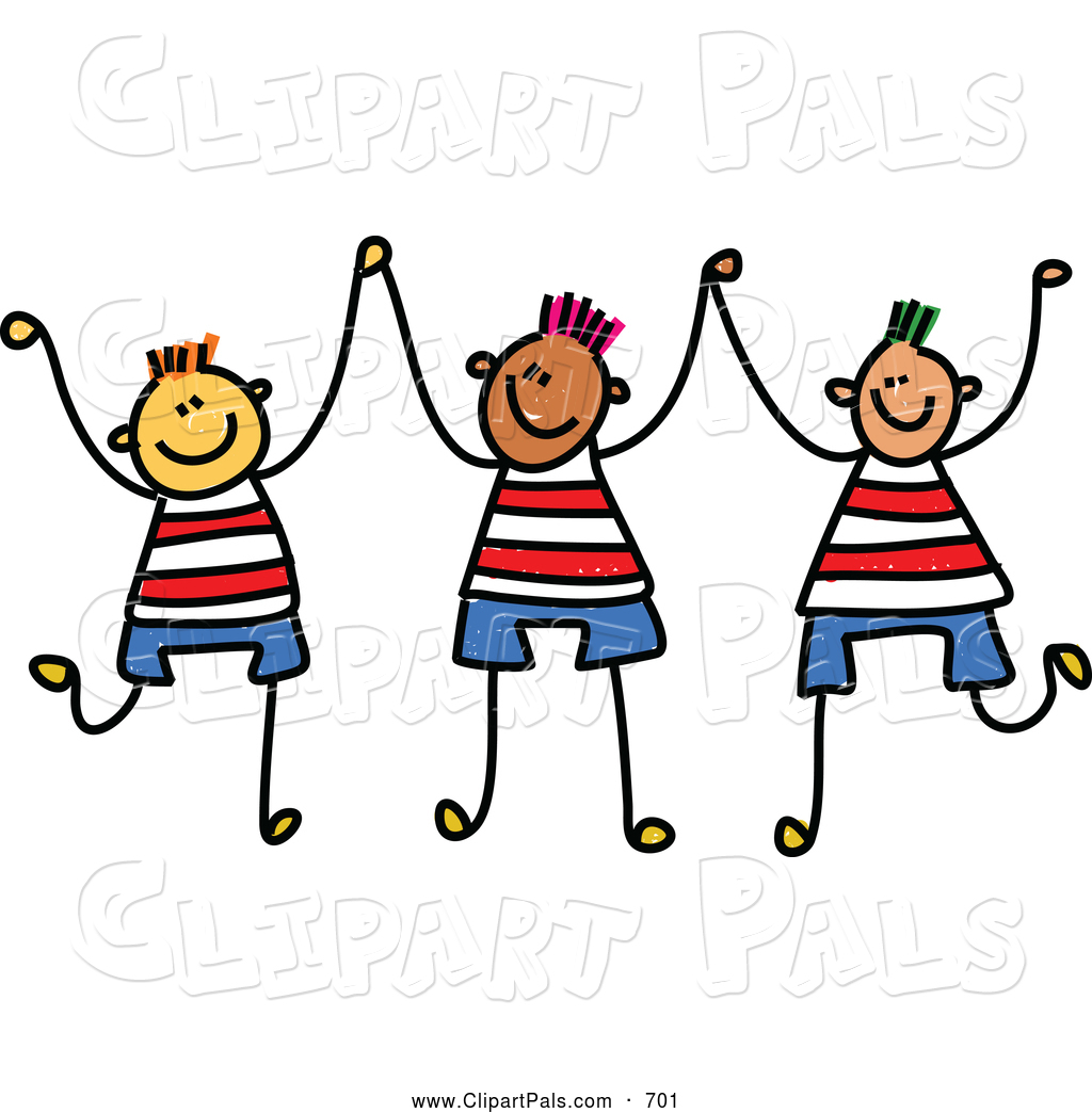 1024x1044 Pal Clipart Of A Childs Sketch Of A Trio Of Boys Holding Up Their