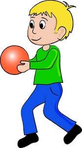167x300 Boy Playing Clipart Image