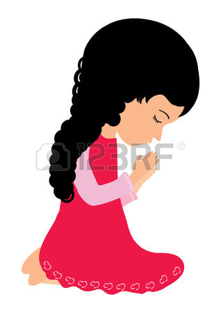 318x450 Little Girl Praying Clip Art Clipart