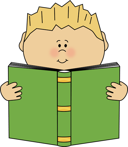 436x500 Alone Clipart Child Reading A Book