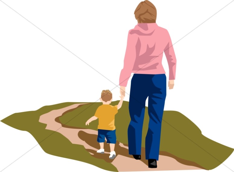 776x572 Mother And Child Walking Mother's Day Clipart