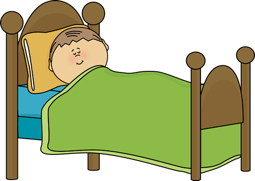 500x355 Clipart Of Child's Bed Child Sleeping Clip Art Image