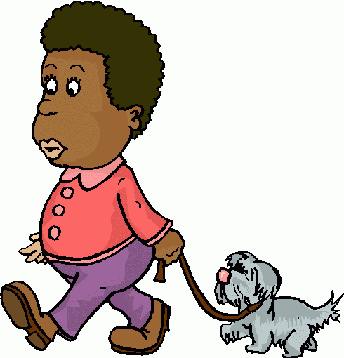 490x510 Alone Clipart Dog Walking