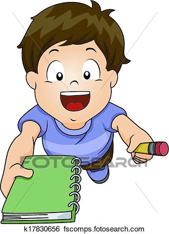 340x470 Clip Art Of Writing Request K17830656