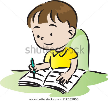 Child Writing Clipart | Free download on ClipArtMag