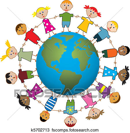 450x458 Clipart Of Children Around The World K5702713