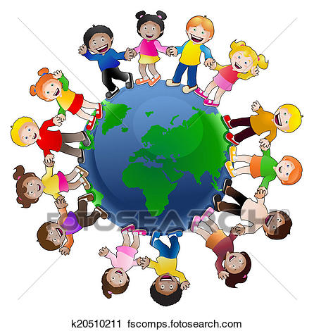 446x470 Drawings Of Children Around The World K25636204