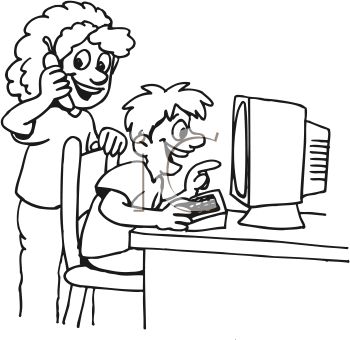 350x340 Kids Playing On Computer, Social Networking