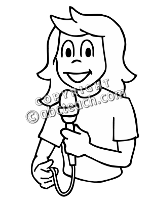 300x400 Song Clipart Black And White