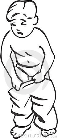 188x450 Black And White Getting Dressed Clipart