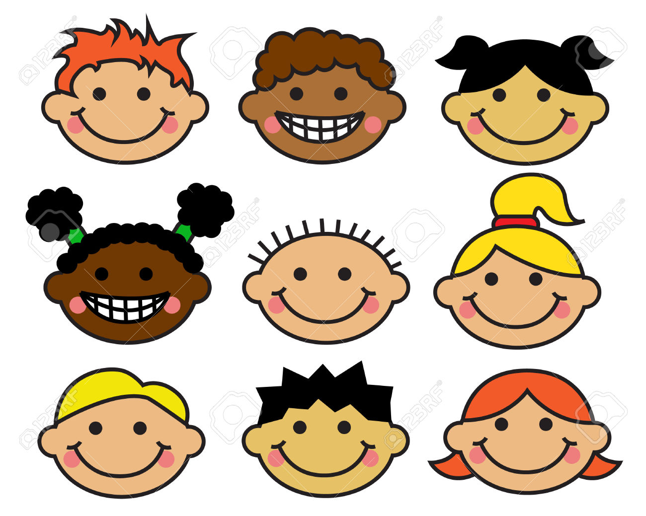 Children Faces Clipart Free Download On Clipartmag