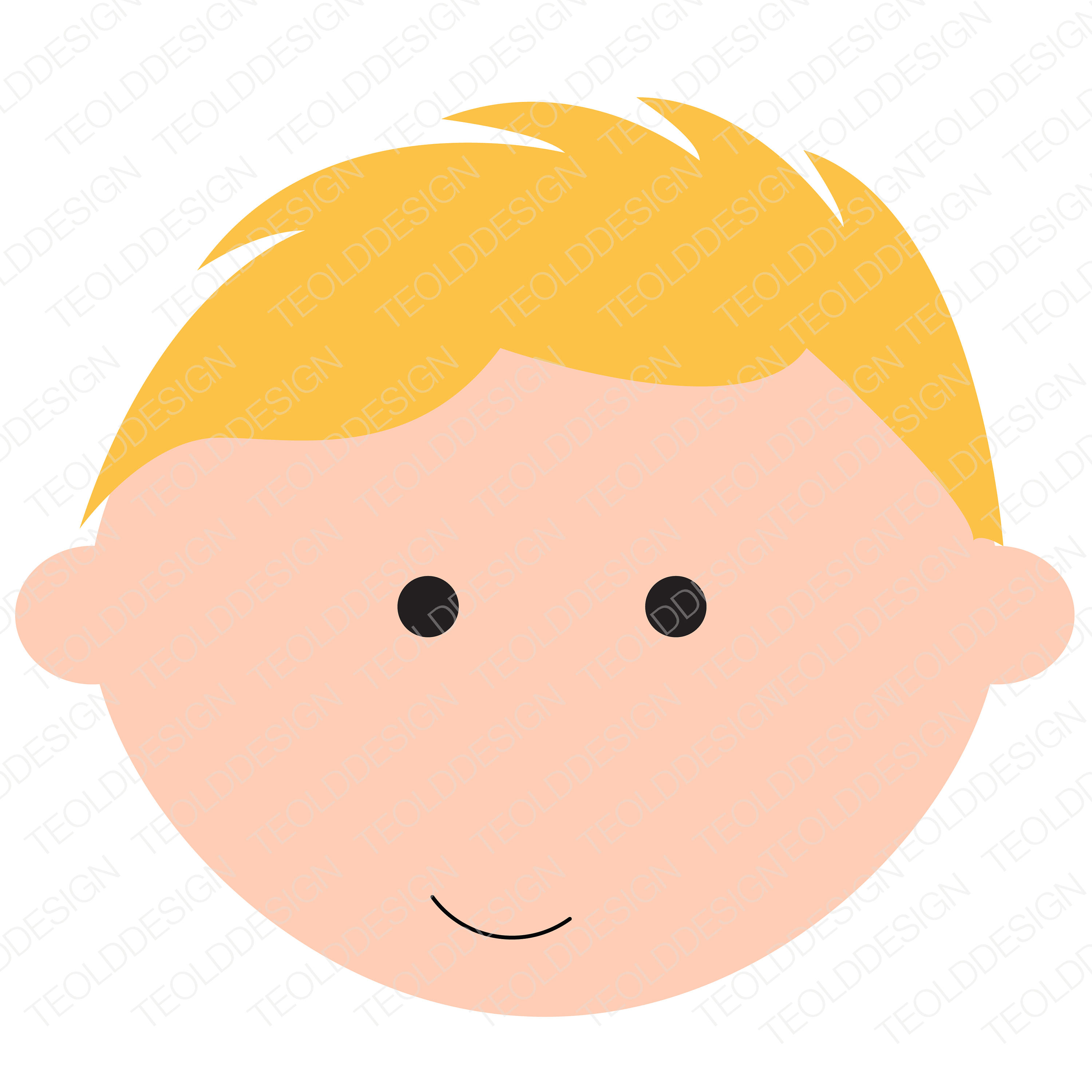 3000x3000 Eps Svg Png Cute Baby And Children Faces, Avatar, Icon, Digital