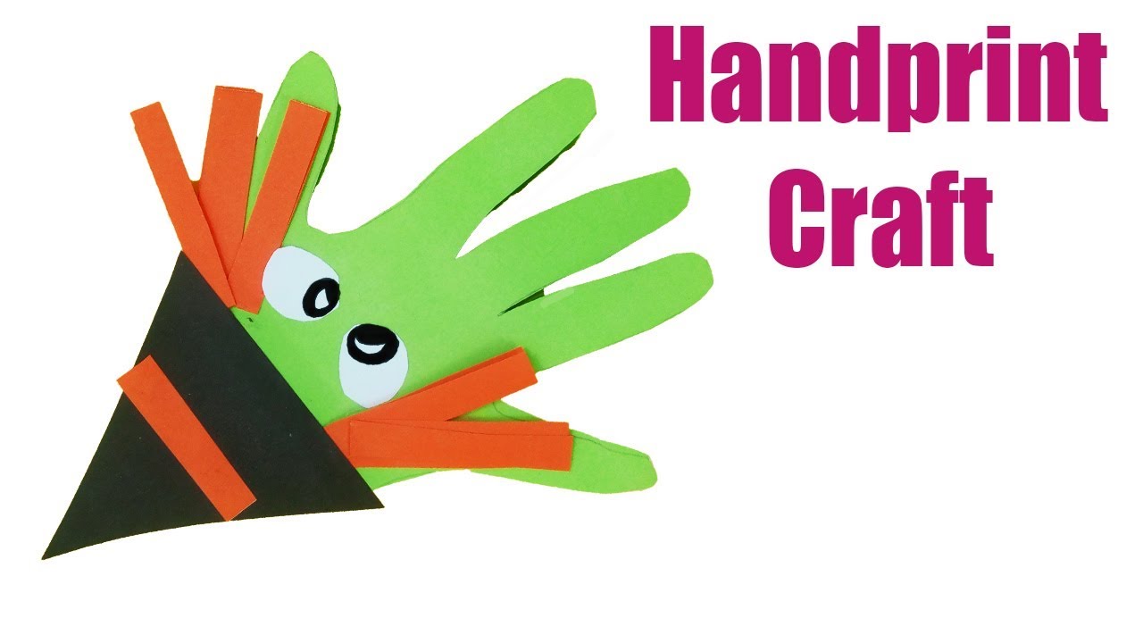 1280x720 Handprint Witch Craft For Kids