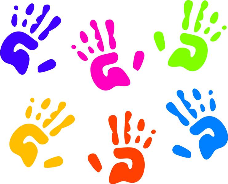 741x600 Handprint Clipart Childcare