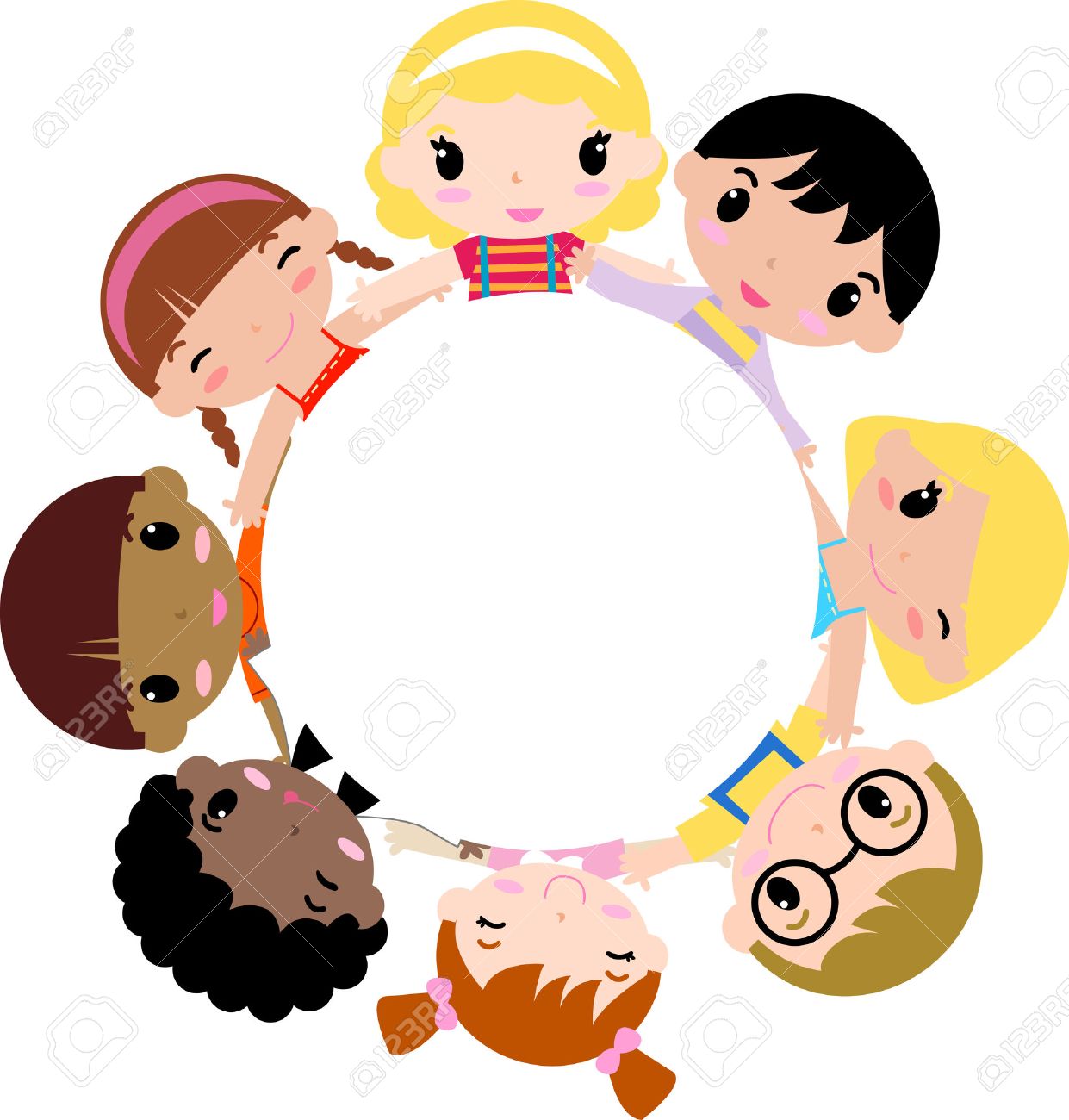 1241x1300 Children Holding Hands In A Circle Royalty Free Cliparts, Vectors