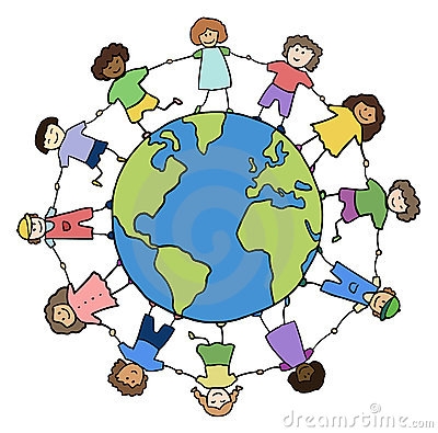 400x395 Holding Hands Around The World Clipart