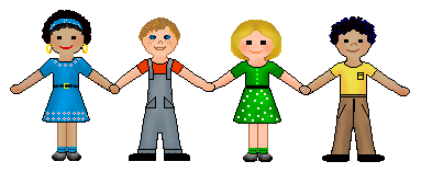 383x158 Kids Holding Hands Clipart