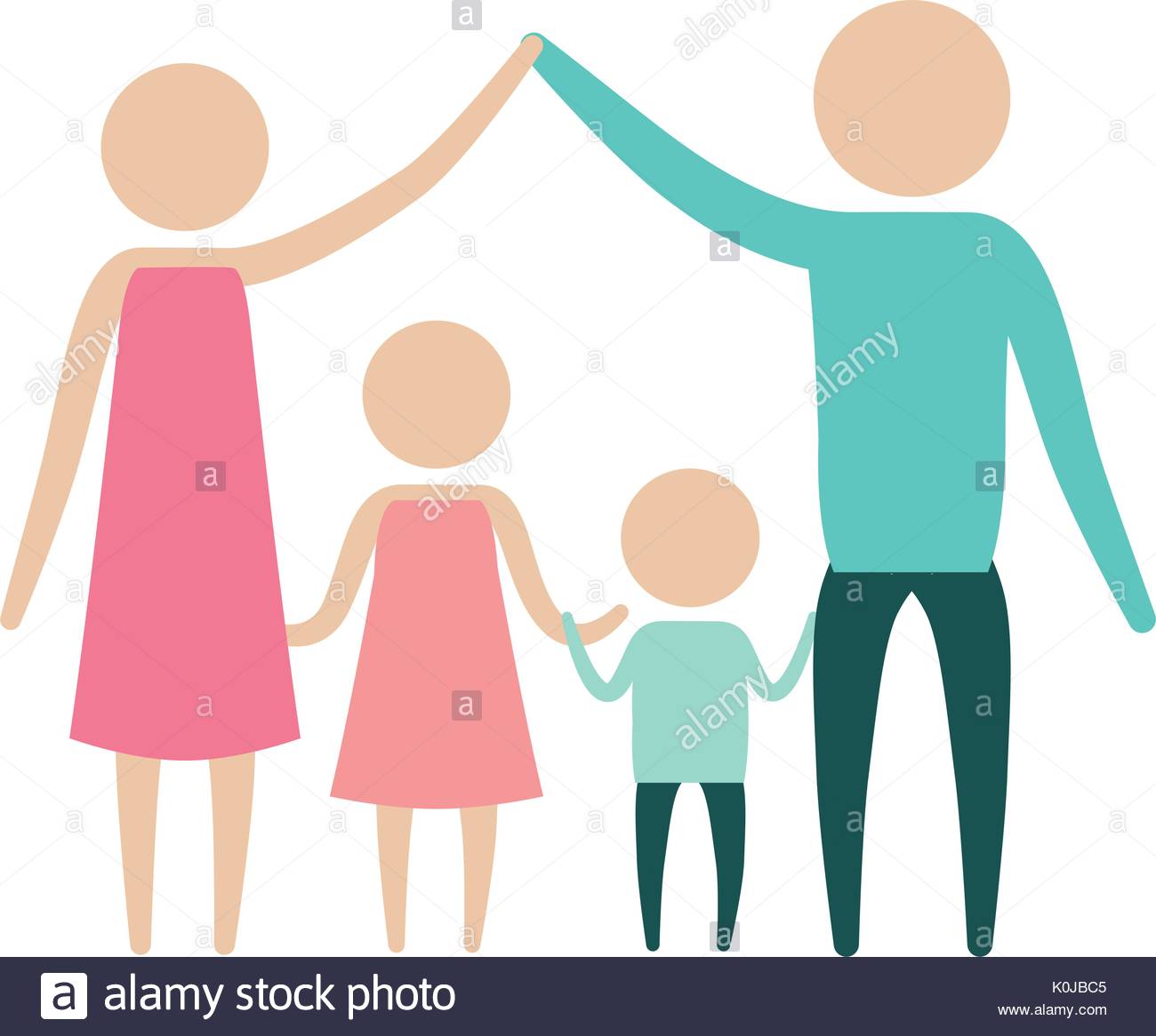 1300x1166 Color Silhouette Pictogram Parents Holding Hands Up And Children