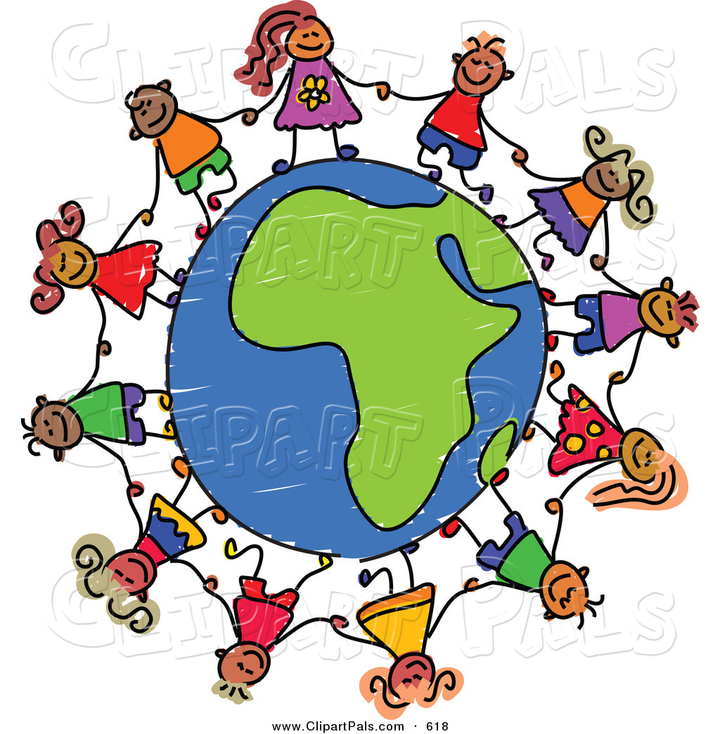 1024x1044 Pal Clipart Of A Childs Sketch Of Children Holding Hands Around