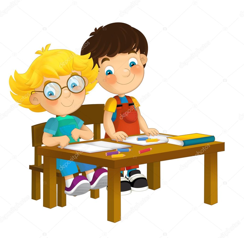 1023x997 Cartoon Children Sitting